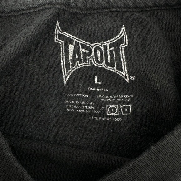 Tapout T Shirt Mens‎ Large Simply Believe MMA Fighting Graphic Tee Black - Picture 5 of 5